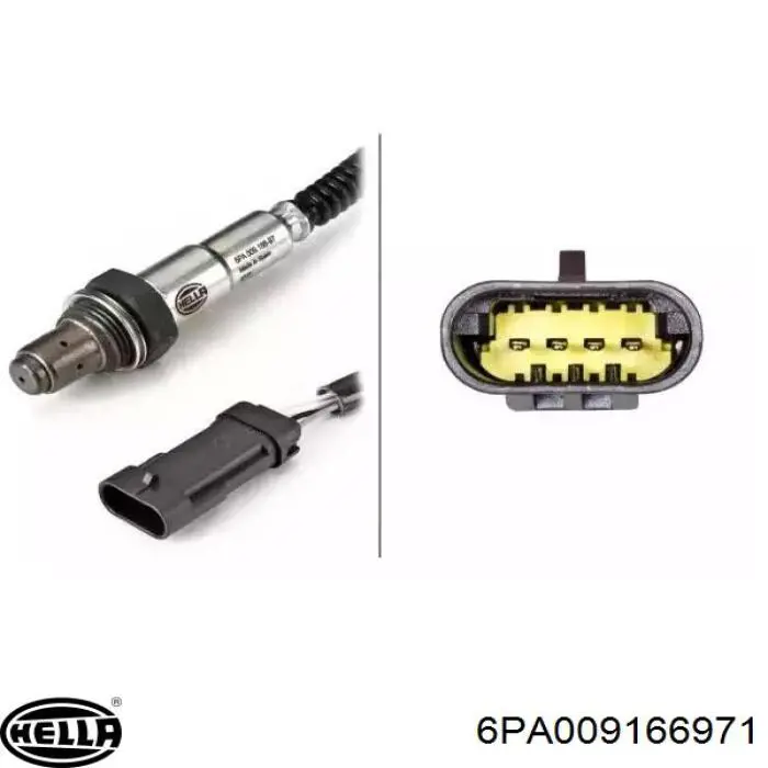 Sonda lambda czujnik tlenu przed katalizatorem HELLA 6PA009166971 cena, od 69,15 USD