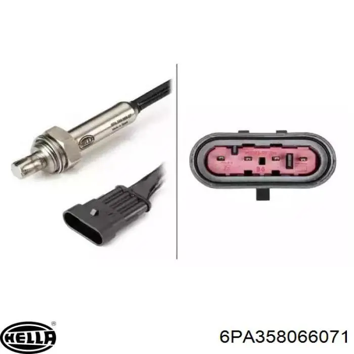 6PA358066071 HELLA Sonda lambda czujnik tlenu przed katalizatorem