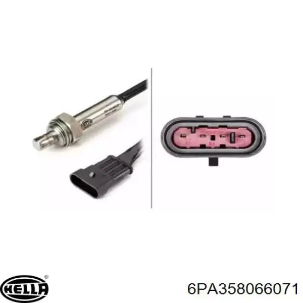 Do koszyka 6PA358066071 HELLA Sonda lambda czujnik tlenu przed katalizatorem