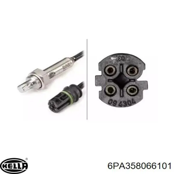 Sonda lambda, czujnik tlenu HELLA 6PA358066101 cena, od 156,83 USD