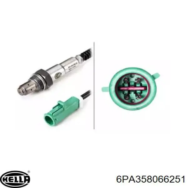 Do koszyka 6PA358066251 HELLA Sonda lambda, czujnik tlenu