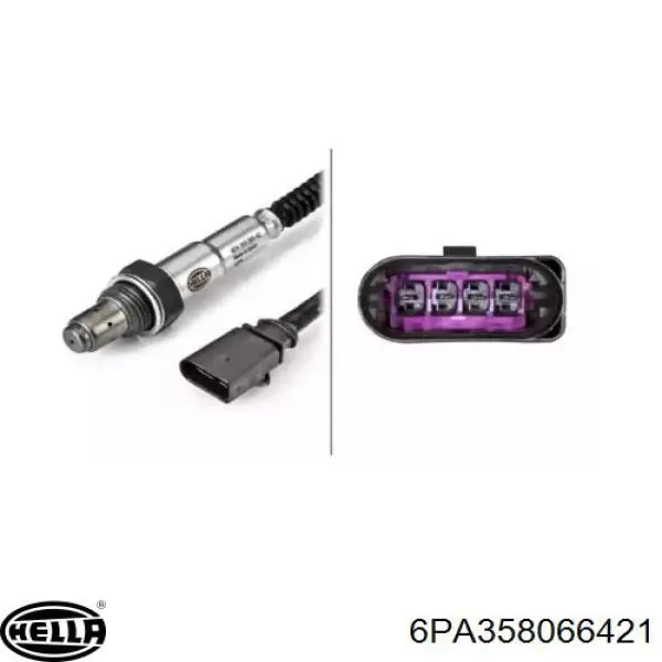 6PA358066421 HELLA Sonda lambda czujnik tlenu po katalizatorze