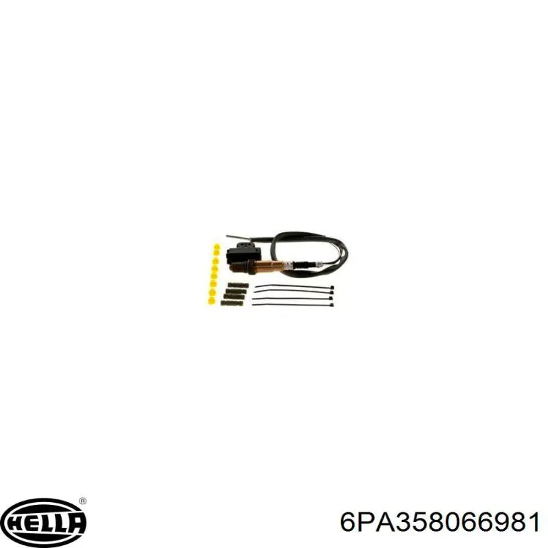 Do koszyka 6PA358066981 HELLA Sonda lambda czujnik tlenu po katalizatorze