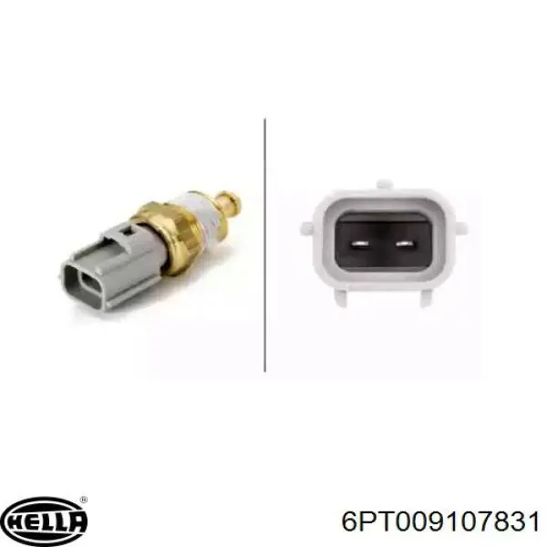 Czujnik temperatury płynu chłodzącego HELLA 6PT009107831 cena, od 6,07 USD