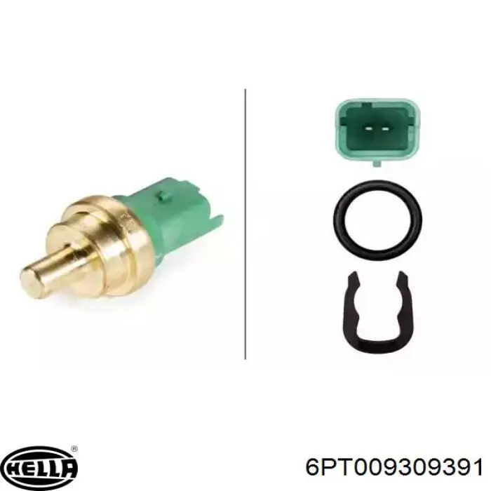 Do koszyka 6PT009309391 HELLA Czujnik temperatury płynu chłodzącego