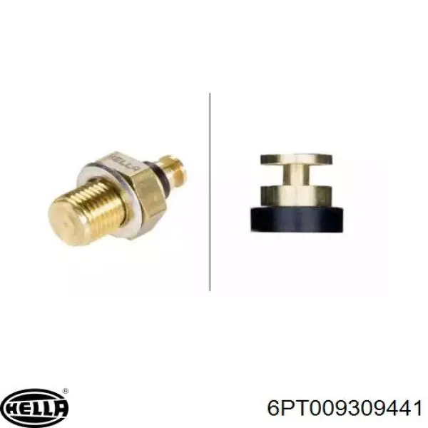 Do koszyka 6PT009309441 HELLA Czujnik temperatury płynu chłodzącego