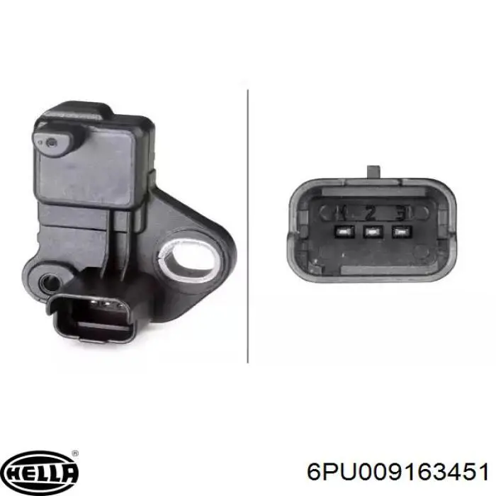 Do koszyka 6PU009163451 HELLA Czujnik położenia wału korbowego
