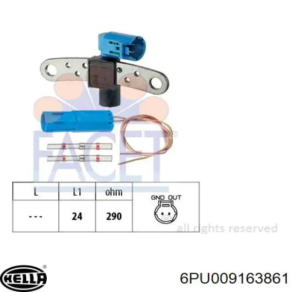 Do koszyka 6PU009163861 HELLA Czujnik położenia wału korbowego