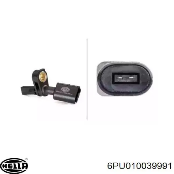 Czujnik ABS przedni lewy HELLA 6PU010039991 cena, od 12,20 USD