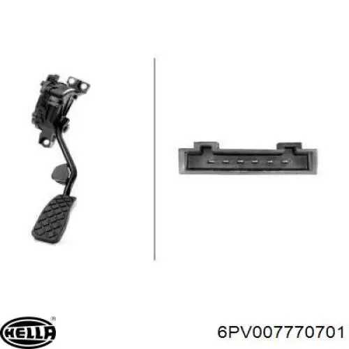 6PV007770701 HELLA Pedał przyspieszenia (gazu)