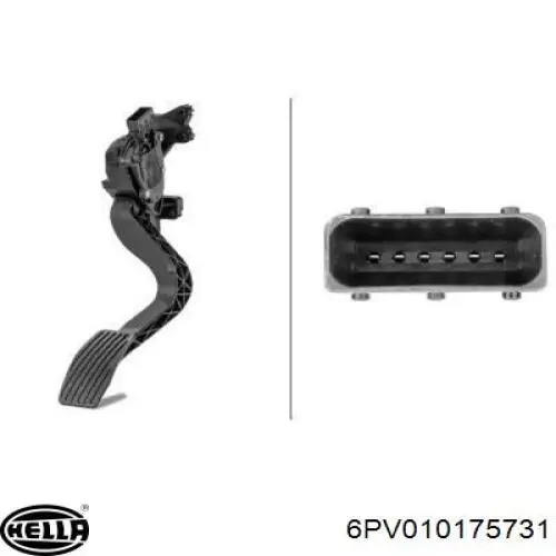Pedał przyspieszenia (gazu) Fiat/Alfa/Lancia 52013951 cena, od 103,86 USD