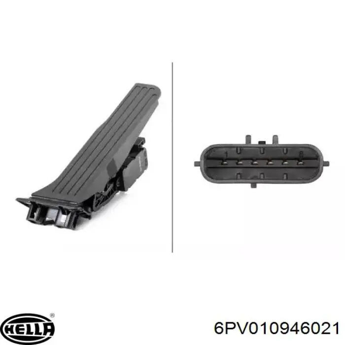 Pedał przyspieszenia (gazu) HELLA 6PV010946021 cena, od 44,31 USD