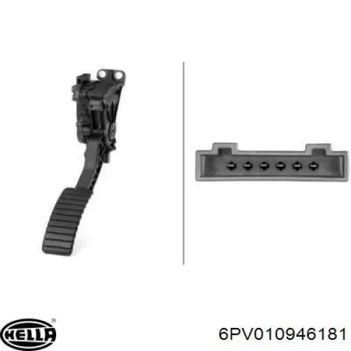 6PV010946181 HELLA Pedał przyspieszenia (gazu)