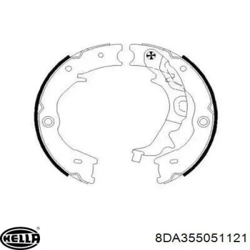 Klocki hamulca ręcznego 583504DA00 Hyundai/Kia