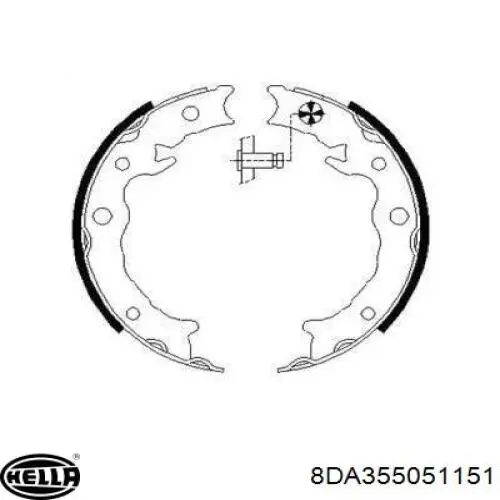 Klocki hamulca ręcznego Subaru 26694FJ001 cena, od 46,20 USD