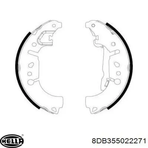 Klocki hamulcowe tylne bębnowe 77367099 Fiat/Alfa/Lancia