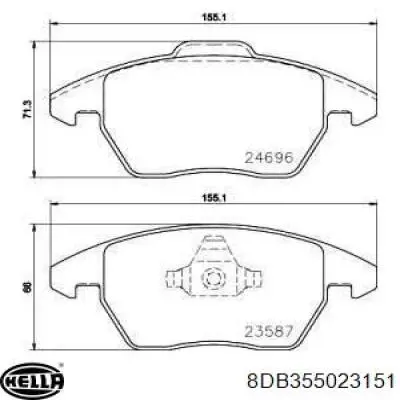 Klocki hamulcowe przednie tarczowe VALEO 302300 cena, od 37,21 USD