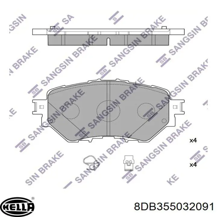 Klocki hamulcowe przednie tarczowe Dafmi D277E cena, od 40,05 USD
