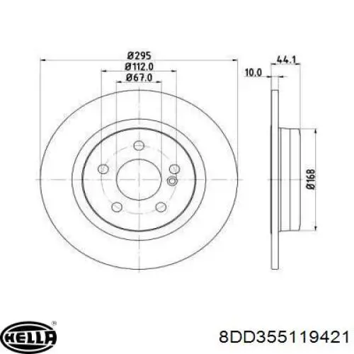Do koszyka A246423011207 Mercedes Tarcza hamulcowa tylna