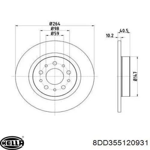 Tarcza hamulcowa tylna ABS 18391 cena, od 38,43 USD