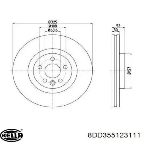 Tarcza hamulcowa przednia Land Rover LR115005 cena, od 87,25 USD