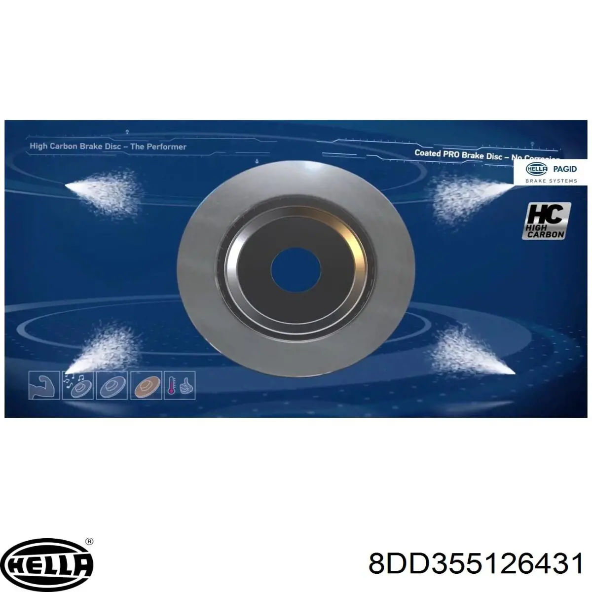 Do koszyka 0986479G24 Bosch Tarcza hamulcowa przednia