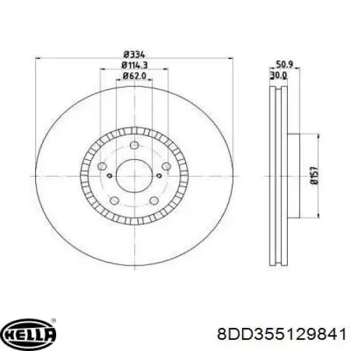 Tarcza hamulcowa przednia Toyota 4351630061 cena, od 74,08 USD