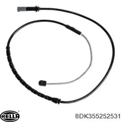 8DK355252531 HELLA Czujnik zużycia klocków hamulcowych tylny