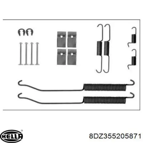 Do koszyka 1050036 Quick Brake Zestaw montażowy szczęk hamulcowych tylnych
