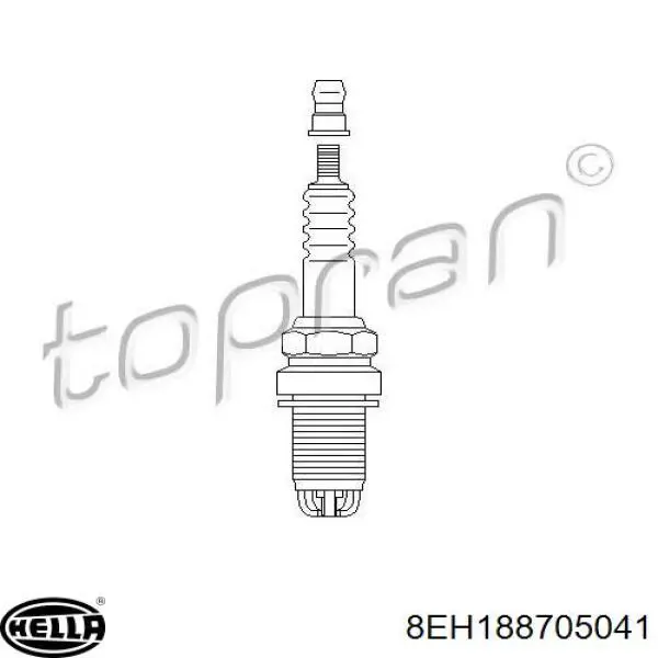 Do koszyka 8EH188705041 HELLA Świeca zapłonowa