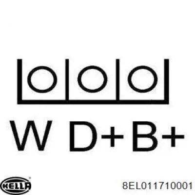 Alternator 954F10K359AB Ford