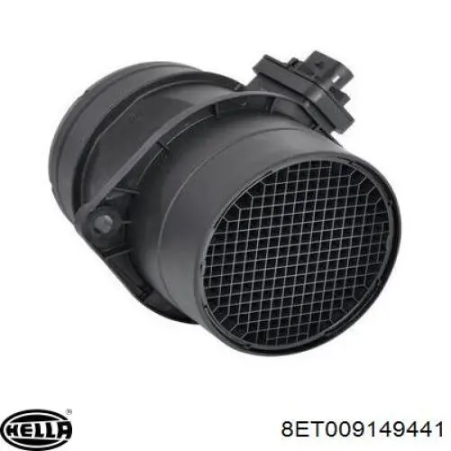 Czujnik przepływu powietrza, przepływomierz powietrza M.A.F. HELLA 8ET009149441 cena, od 77,25 USD