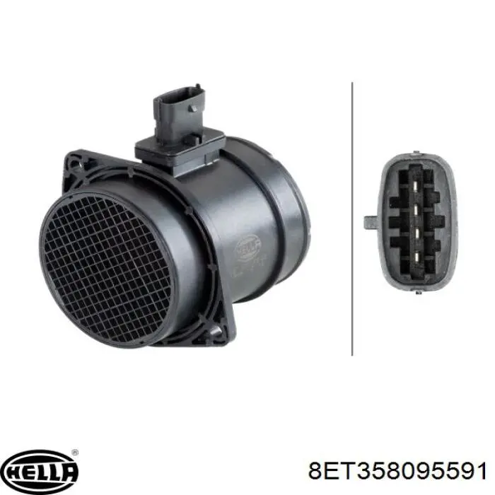 Czujnik przepływu powietrza, przepływomierz powietrza M.A.F. Ford BR3Z12B579A cena, od 12,55 USD