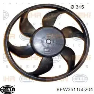 13114368 Opel Wentylator elektryczny układu chłodzenia, kompletny (silnik+wirnik) prawy