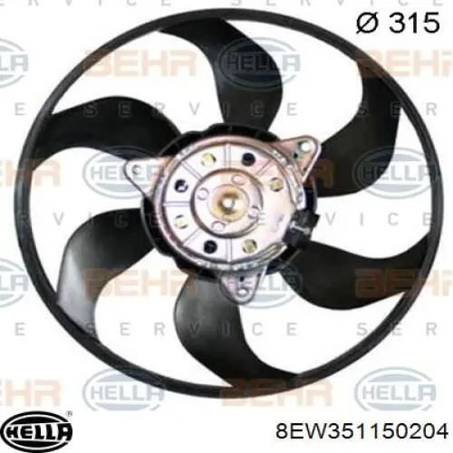 Wentylator elektryczny układu chłodzenia, kompletny (silnik+wirnik) prawy Opel 13114368 cena, od 98,75 USD