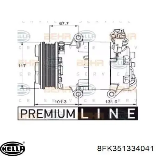 Sprężarka klimatyzacji 1858668 Ford