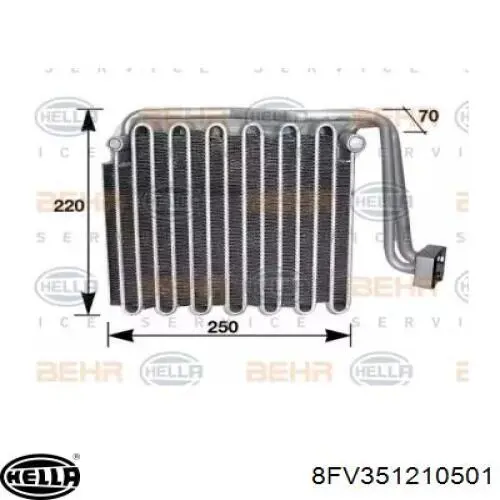  Parownik klimatyzacji Chrysler Neon 