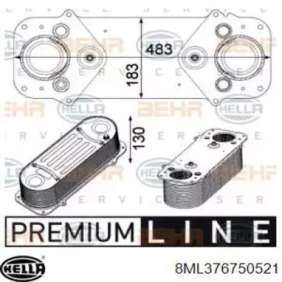 8ML376750521 HELLA Chłodnica intercoolera