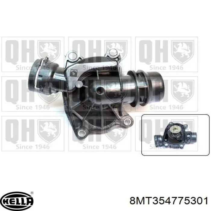 Do koszyka 8MT354775301 HELLA Termostat