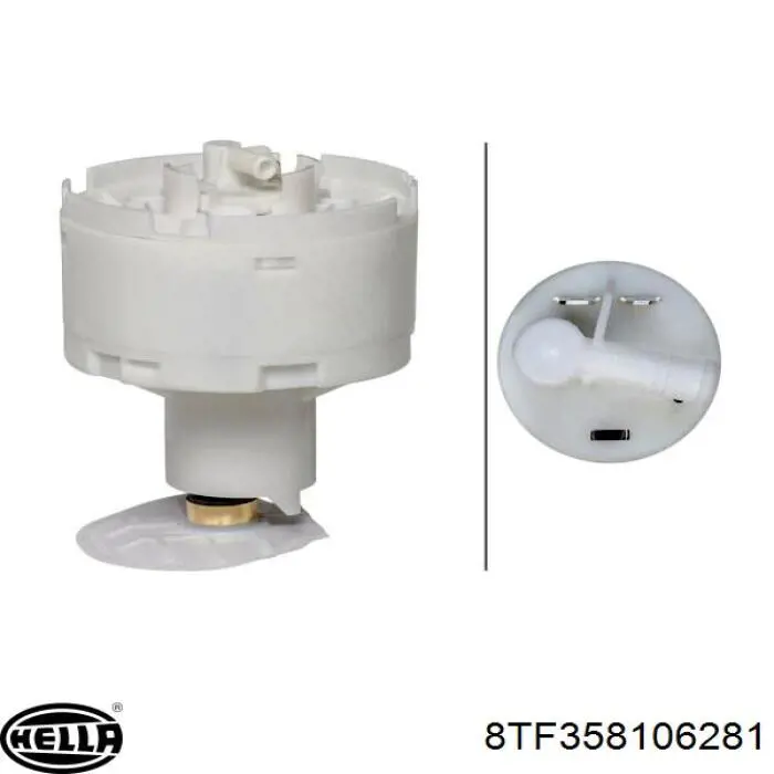 8TF358106281 HELLA Moduł pompy paliwowej z czujnikiem poziomu paliwa