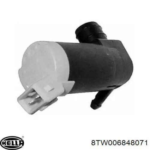 Do koszyka 8TW006848071 HELLA Pompka spryskiwacza szyby przedniej