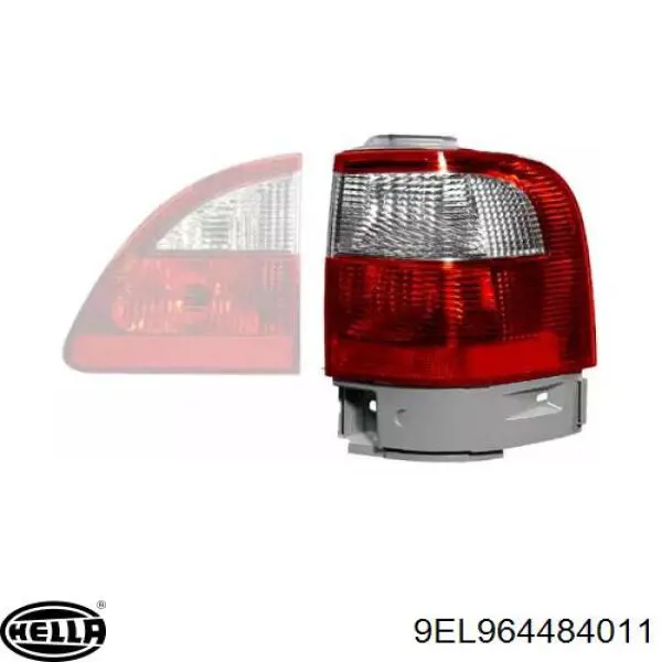 Lampa zespolona tylna prawa zewnętrzna HELLA 9EL964484011 cena, od 95,34 USD