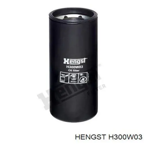 Do koszyka H300W03 Hengst Filtr oleju
