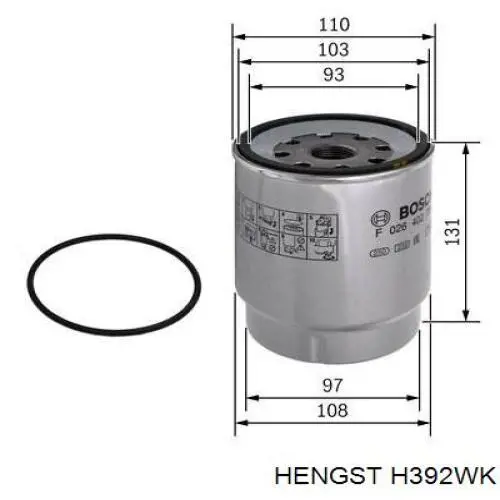 Do koszyka A129012 Denckermann Filtr paliwa