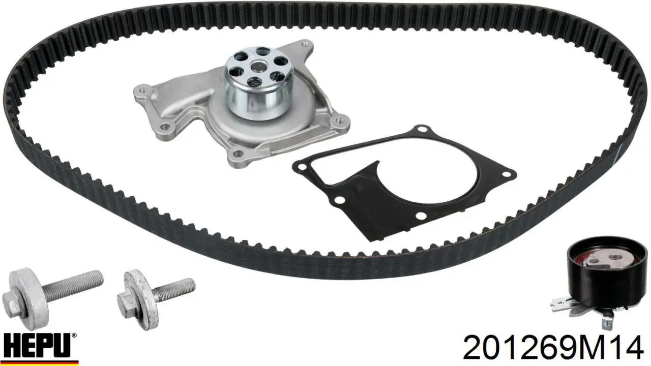 Pasek rozrządu, zestaw Hepu 201269M14 cena, od 75,07 USD