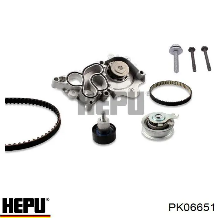 Pasek rozrządu, zestaw Hepu PK06651 cena, od 191,68 USD
