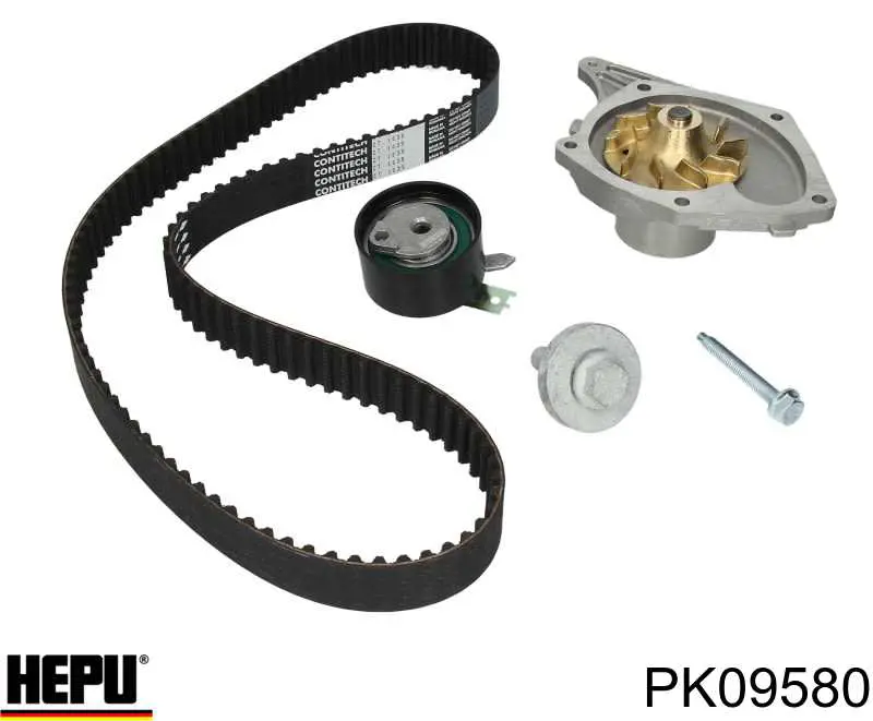 Pasek rozrządu, zestaw Hepu PK09580 cena, od 113,76 USD