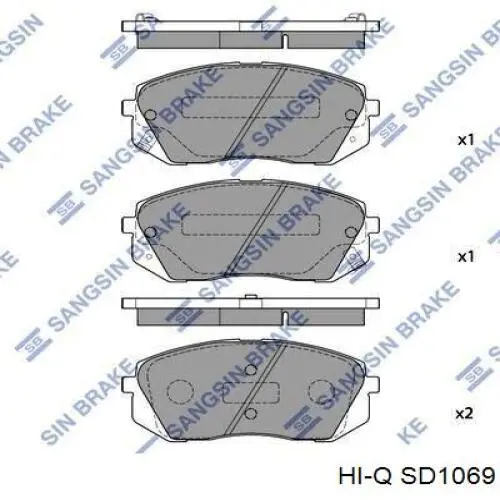 SD1069 Hi-q tarcza hamulcowa przednia