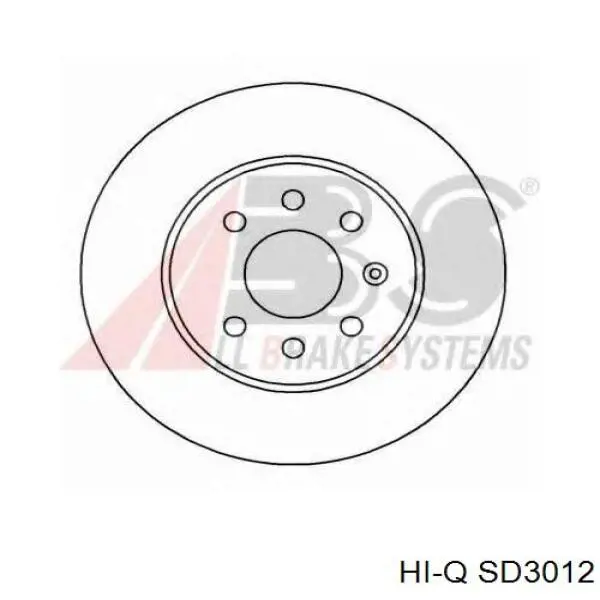 SD3012 Hi-q Tarcza hamulcowa przednia
