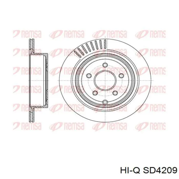 Do koszyka 432069N50B Nissan/Infiniti Tarcza hamulcowa tylna